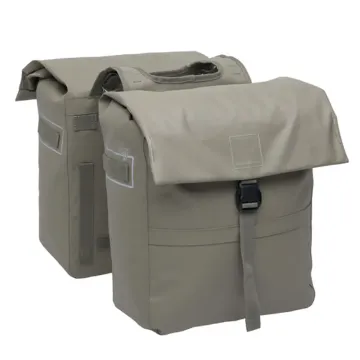 DUBBELE FIETSTAS NEW LOOXS LEEDS • 38L • TAUPE