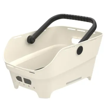 AFNEEMBARE FIETSMAND BASIL CENTO NEO • ACHTEROP • OFF WHITE
