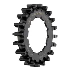 ACHTERTANDWIEL 20T GATES CDX voor Rohloff Speedhub 500/14 (Splined, RS) • zwart
