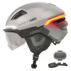 Smart fietshelm Abus Hyp-E Bl.Ace • gleam silver • M